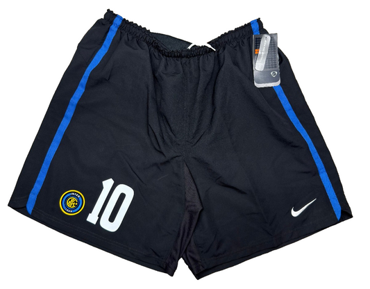 FC Inter Milan vintage calcio shorts pantaloncini Nike 2006 2007 ADRIANO #10