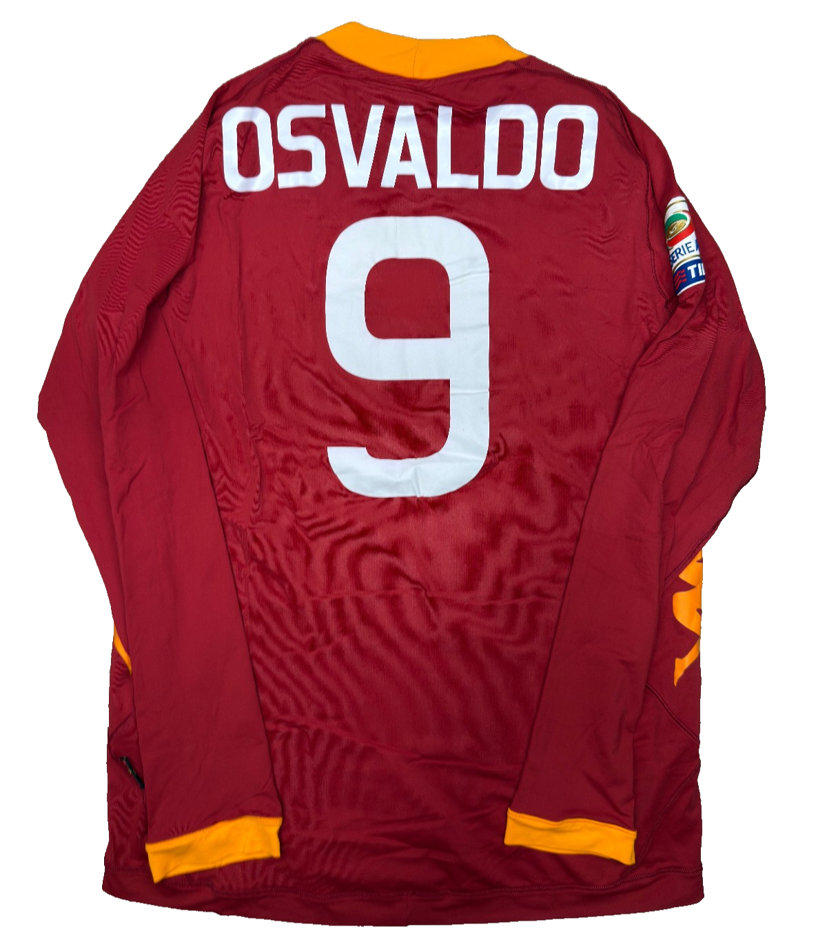 maglia calcio vintage AS Roma OSVALDO 2011 2012 Serie A kappa Wind L