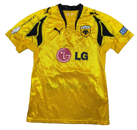 maglia calcio vintage AEK Atene RIVALDO PUMA 2006 2007 LG Chevrolet M home