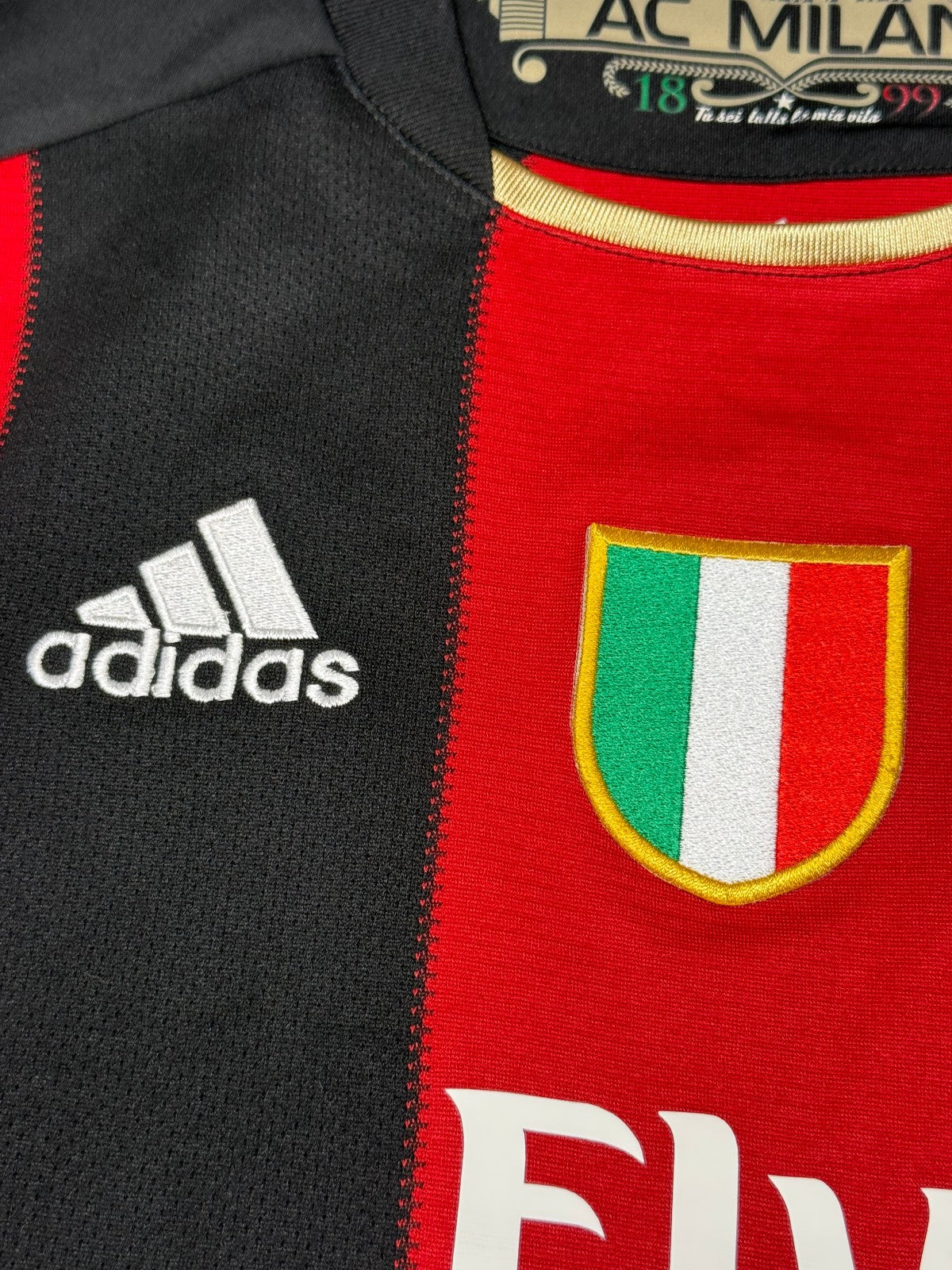 maglia calcio vintage AC Milan RONALDINHO L 2010 2011 SCUDETTO Adidas Climacool