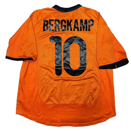 maglia calcio vintage Holland Olanda Netherlands Bergkamp EURO 2000 XL Nike