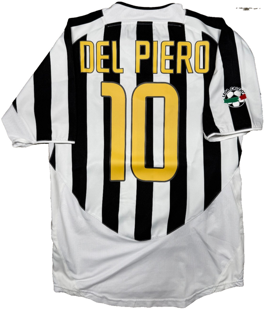 maglia calcio vintage Del Piero Juventus 2003 2004 Serie A Nike Fastweb home S