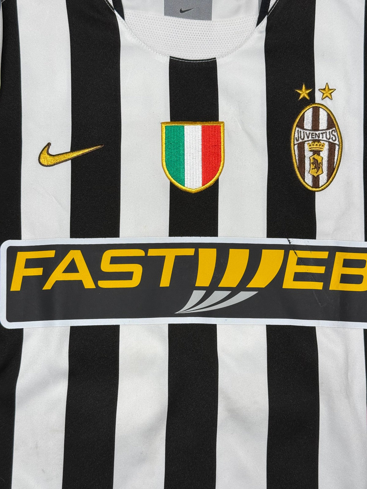 maglia calcio vintage Del Piero Juventus 2003 2004 Serie A Nike Fastweb home S