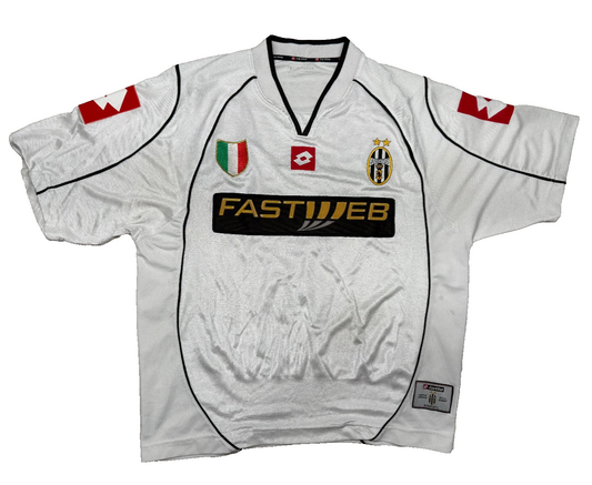 maglia calcio vintage juventus 2002 2003 DEL PIERO Fastweb away XL shirt