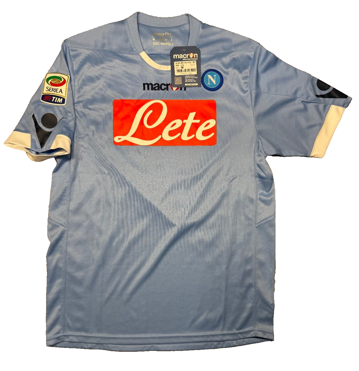 maglia calcio vintage Napoli CAVANI home 2010 2011 shirt Jersey Macron M Lete