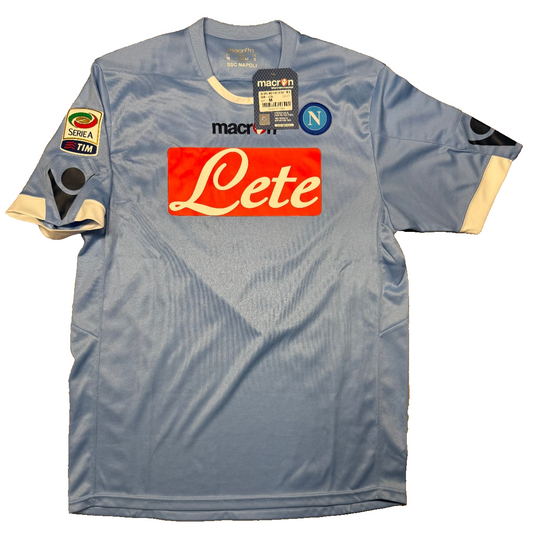 maglia calcio vintage Napoli CAVANI home 2010 2011 shirt Jersey Macron M Lete