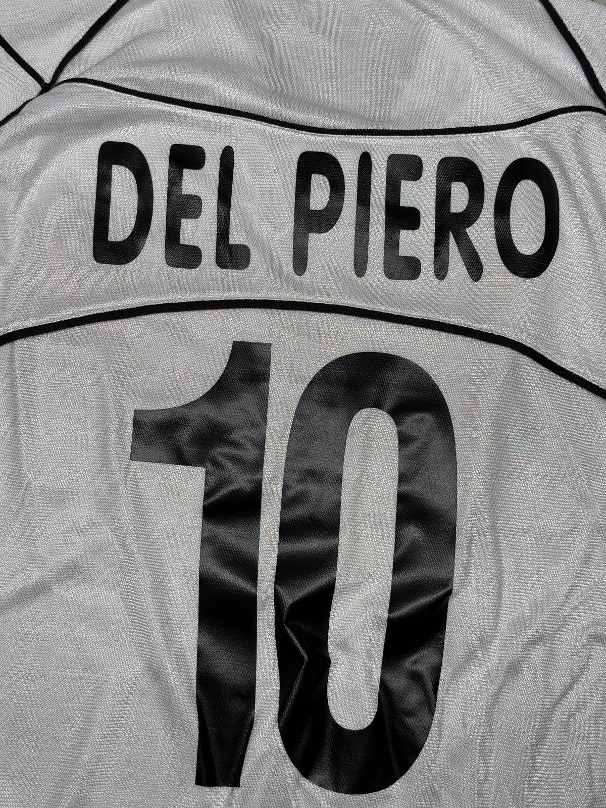 maglia calcio vintage juventus 2002 2003 DEL PIERO Fastweb away XL  shirt