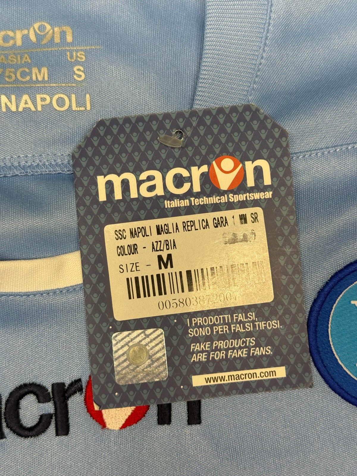 maglia calcio vintage Napoli CAVANI home 2010 2011 shirt Jersey Macron M Lete