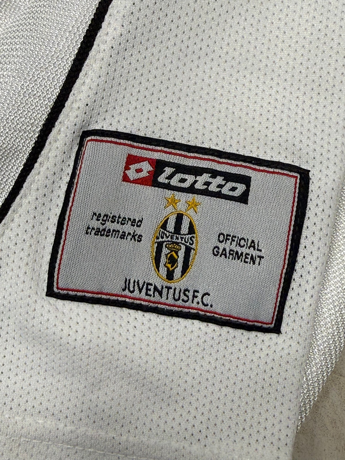 maglia calcio vintage juventus 2002 2003 DEL PIERO Fastweb away XL  shirt