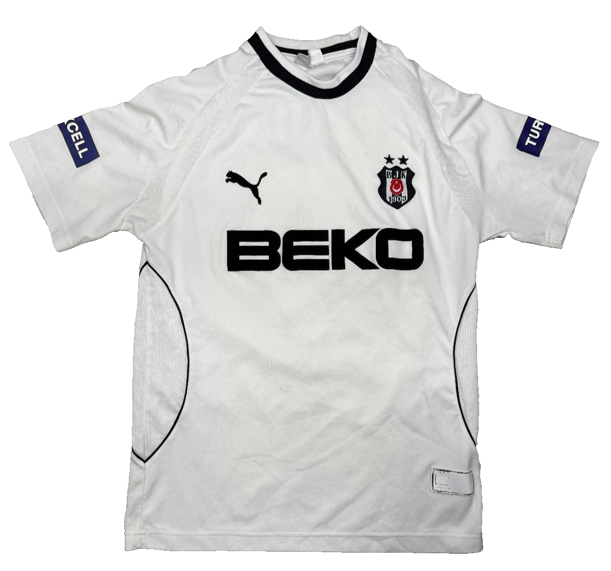 maglia calcio vintage Besiktas 2003 2004 PANCU #9 away PUMA Turkcell Turkey L