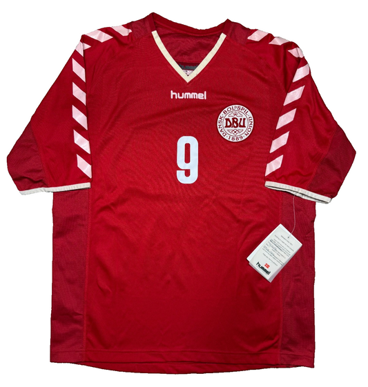 Maglia Danimarca Hummel TOMASSON 9 Nuova Con Cartellini Taglia L Denmark Jersey