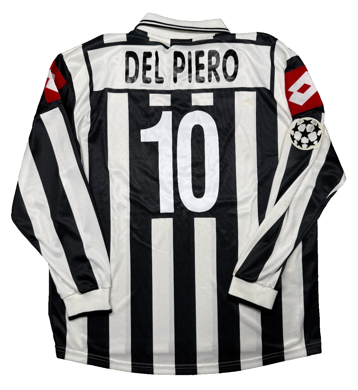 maglia juventus match worn vintage DEL PIERO Champions League 2001-02 TU Mobile