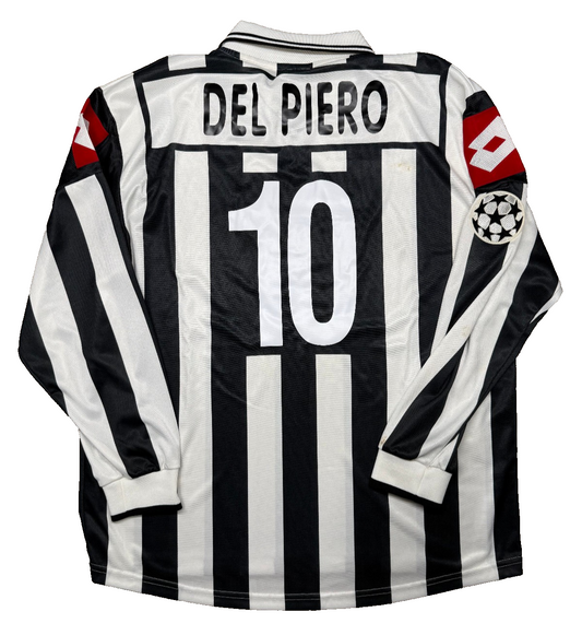 maglia juventus match worn vintage DEL PIERO Champions League 2001-02 TU Mobile