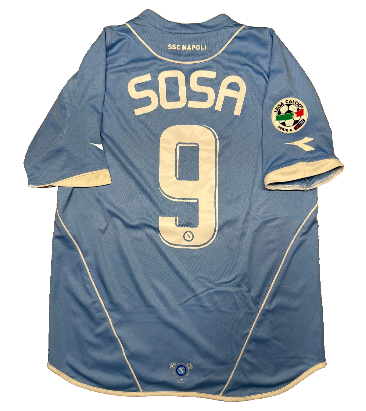 maglia calcio vintage SSC Napoli Calcio Diadora SERIE A home 2007 2008 SOSA #9