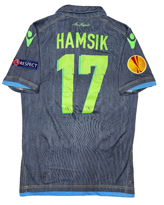 Maglia Napoli Away 2014 2015 HAMSIK 17 Macron Europa League Taglia L