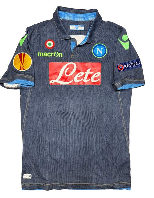 Maglia Napoli Away 2014 2015 HAMSIK 17 Macron Europa League Taglia L