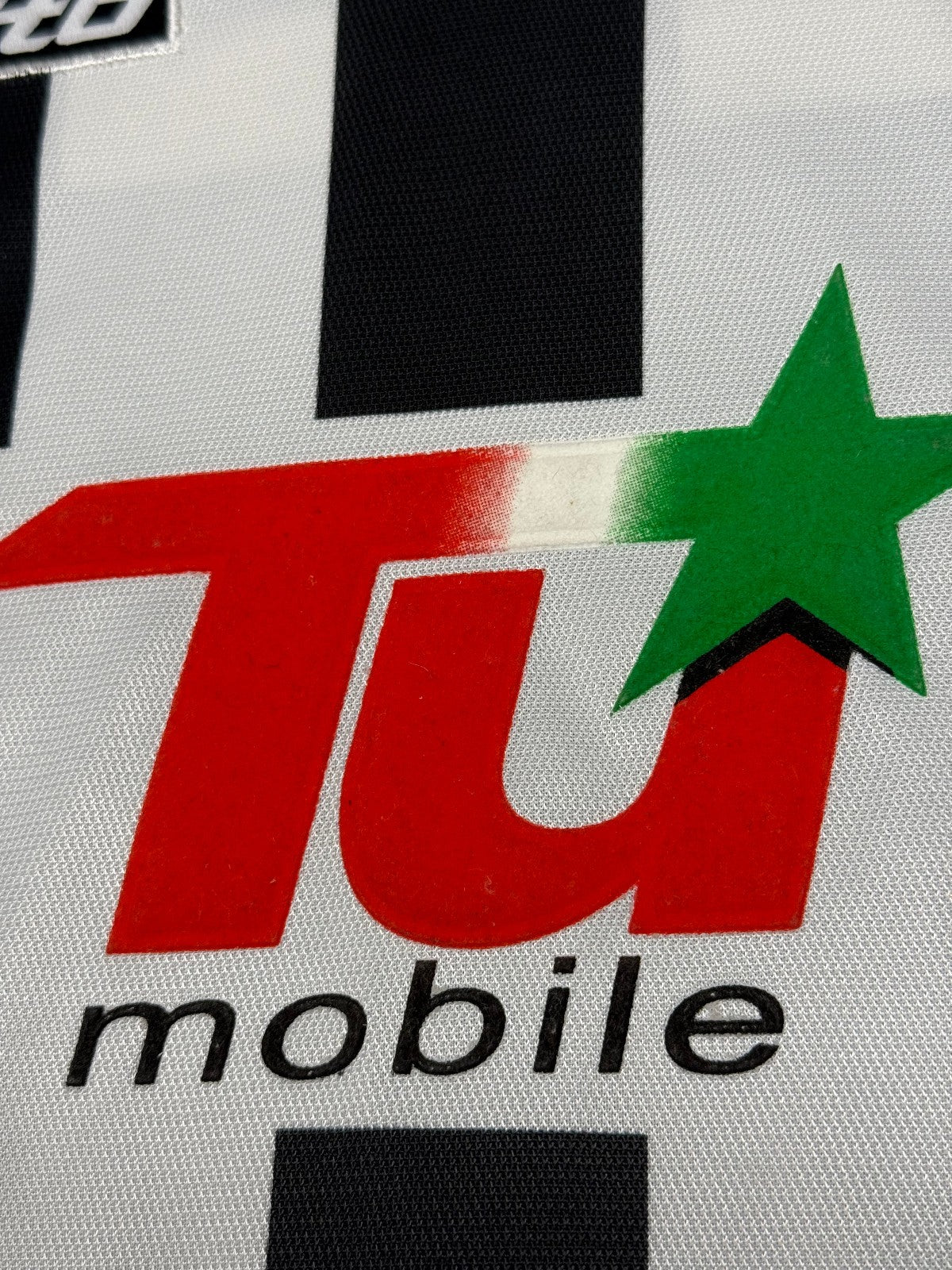 maglia juventus match worn vintage DEL PIERO Champions League 2001-02 TU Mobile