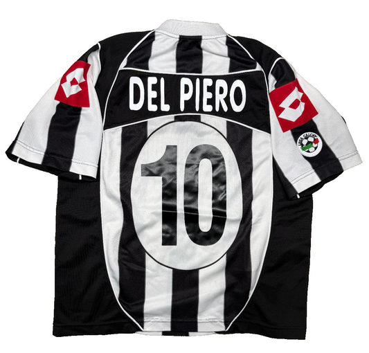 Juventus Maglia Home 2002/03 Del Piero 10 Lotto Originale Vintage XL Fastweb
