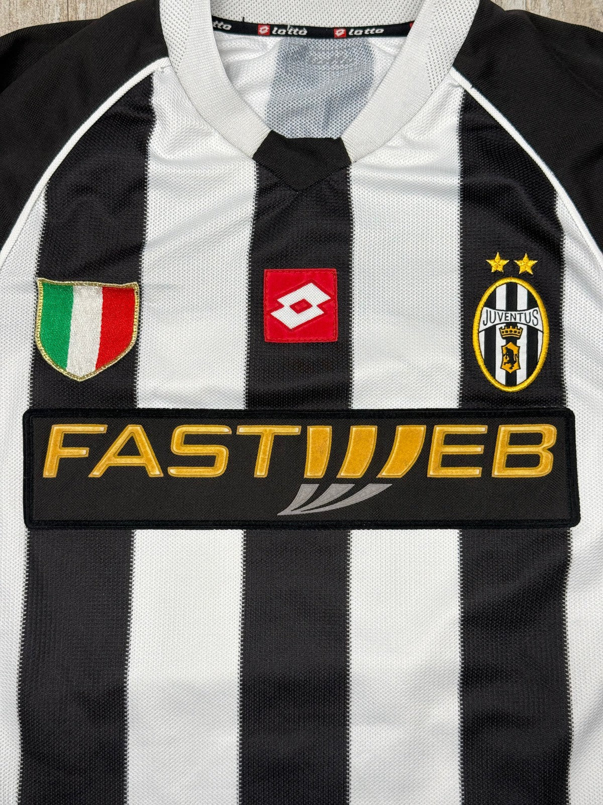 Juventus Maglia Home 2002/03 Del Piero 10 Lotto Originale Vintage XL Fastweb