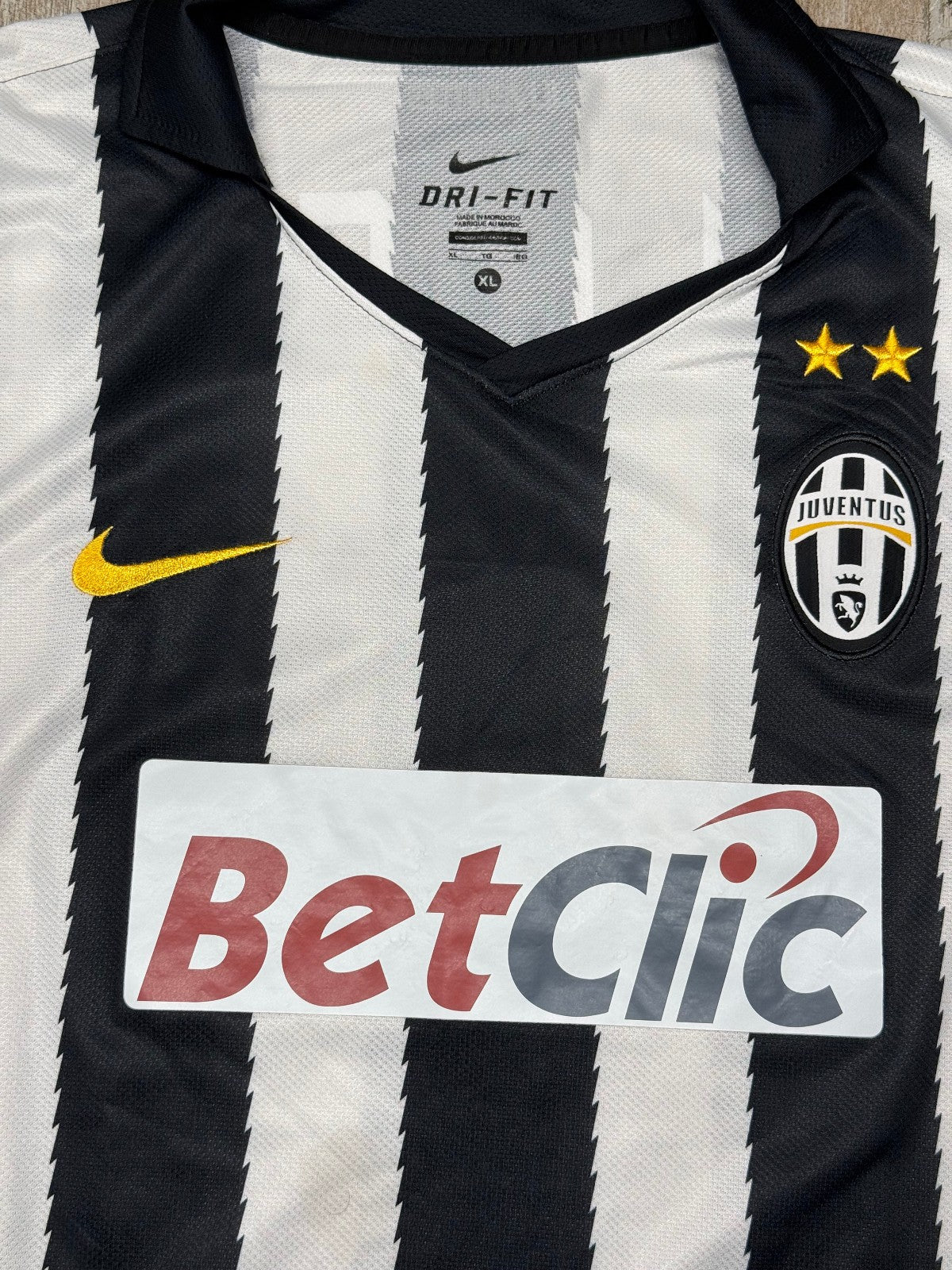 Maglia Juventus 2011/12 Home Del Piero #10 Nike Dri-FIT Serie A Taglia XL