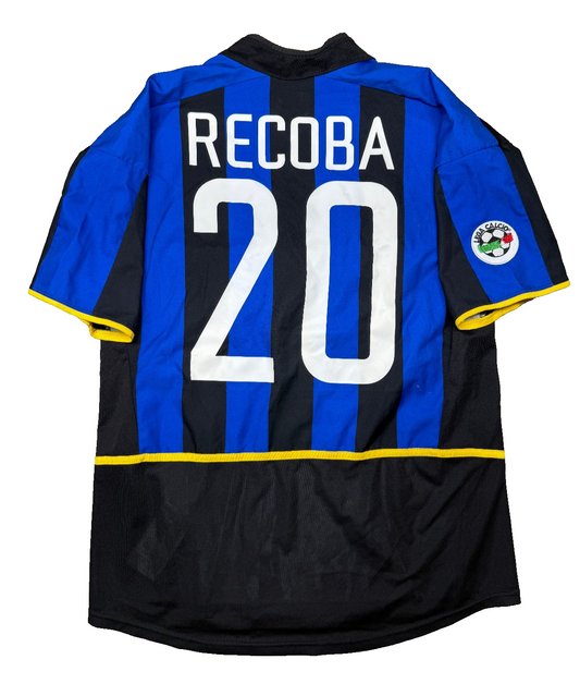 maglia calcio Inter vintage RECOBA Pirelli 2002 2003 ORIGINALE jersey shirt M