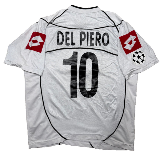 maglia calcio vintage juventus 2002 2003 DEL PIERO TAMOIL UCL away L  shirt