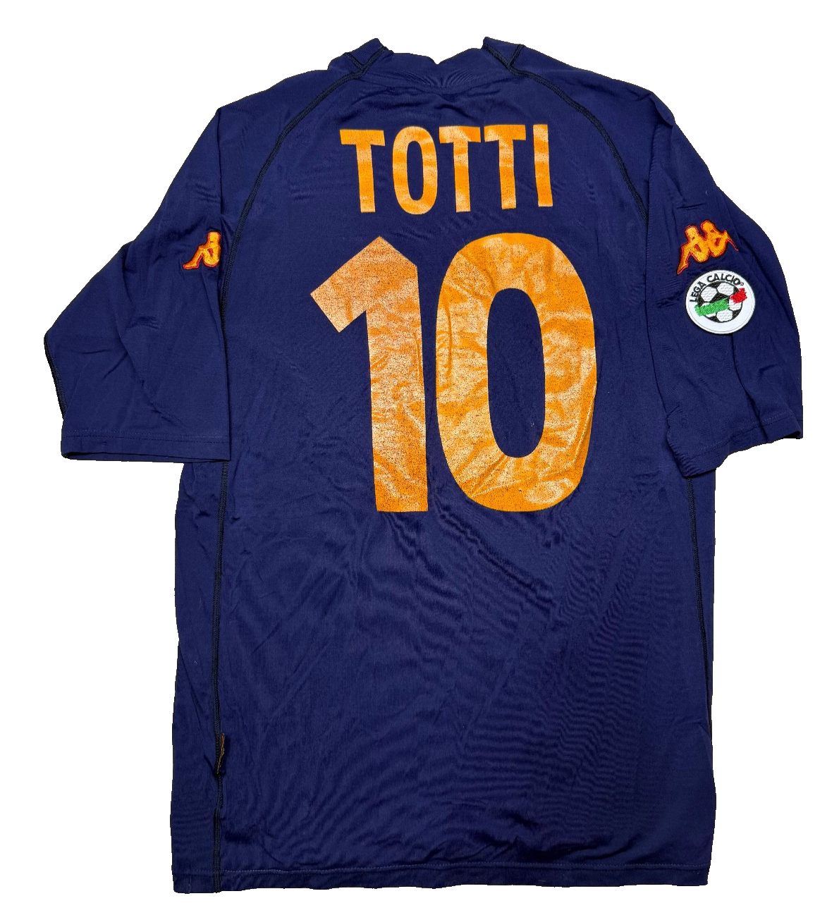 maglia calcio vintage AS Roma Totti 2000 2001 scudetto Kappa Ina Assitalia XL