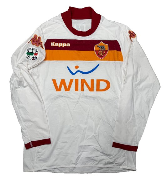 maglia calcio vintage Roma R. FATY #14 Kappa Wind 2009 2010 L Player issue Gara