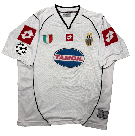 maglia calcio vintage juventus 2002 2003 DEL PIERO TAMOIL UCL away L  shirt