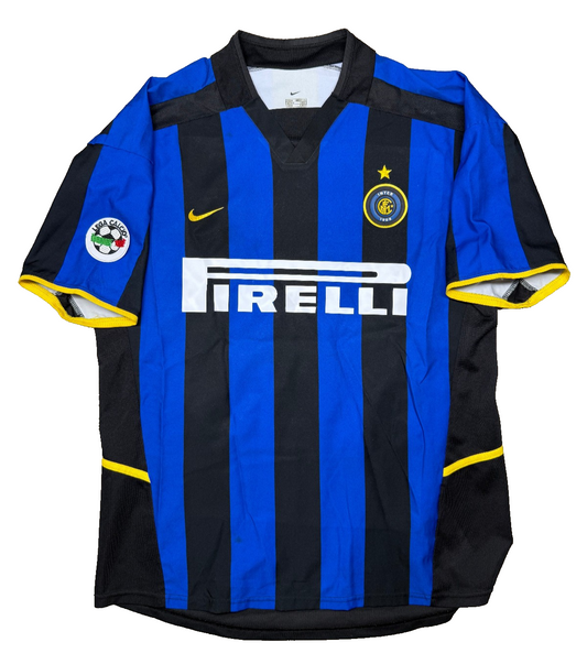 maglia calcio Inter vintage RECOBA Pirelli 2002 2003 ORIGINALE jersey shirt M
