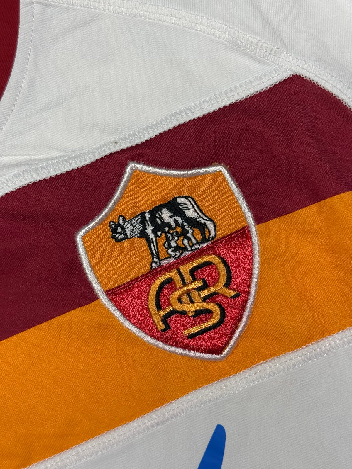 maglia calcio vintage Roma R. FATY #14 Kappa Wind 2009 2010 L Player issue Gara