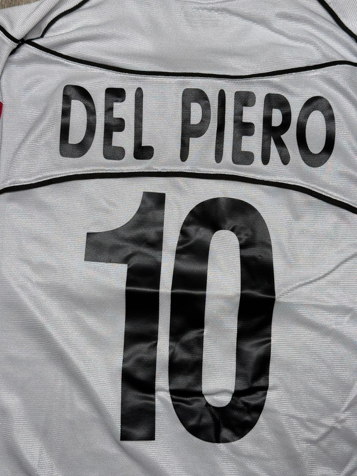 maglia calcio vintage juventus 2002 2003 DEL PIERO TAMOIL UCL away L  shirt