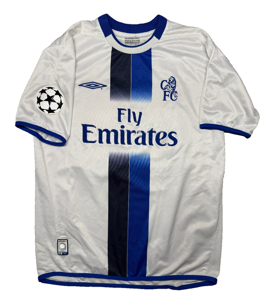 maglia calcio vintage Chelsea FC Crespo Umbro 2003 2004 Centenary 100 L UCL