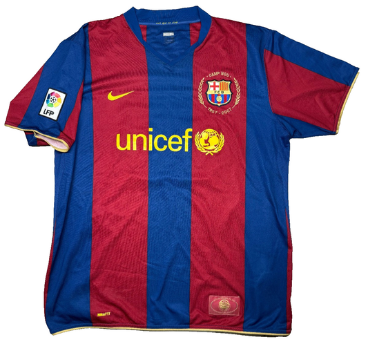 maglia Ronaldinho barcellona home Barca NIKE 2007 2008 shirt camiseta UNICEF XL