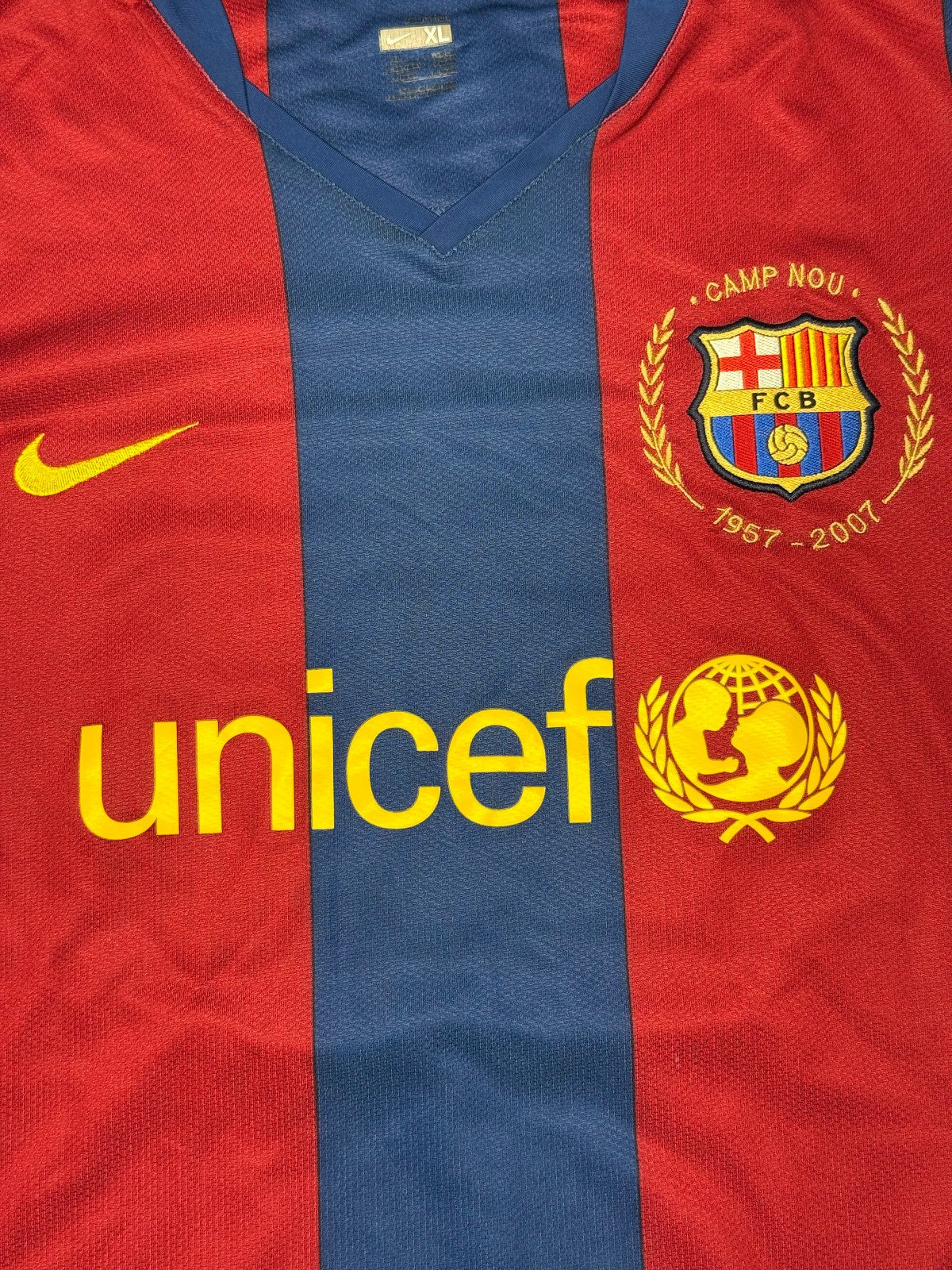 maglia Ronaldinho barcellona home Barca NIKE 2007 2008 shirt camiseta UNICEF XL