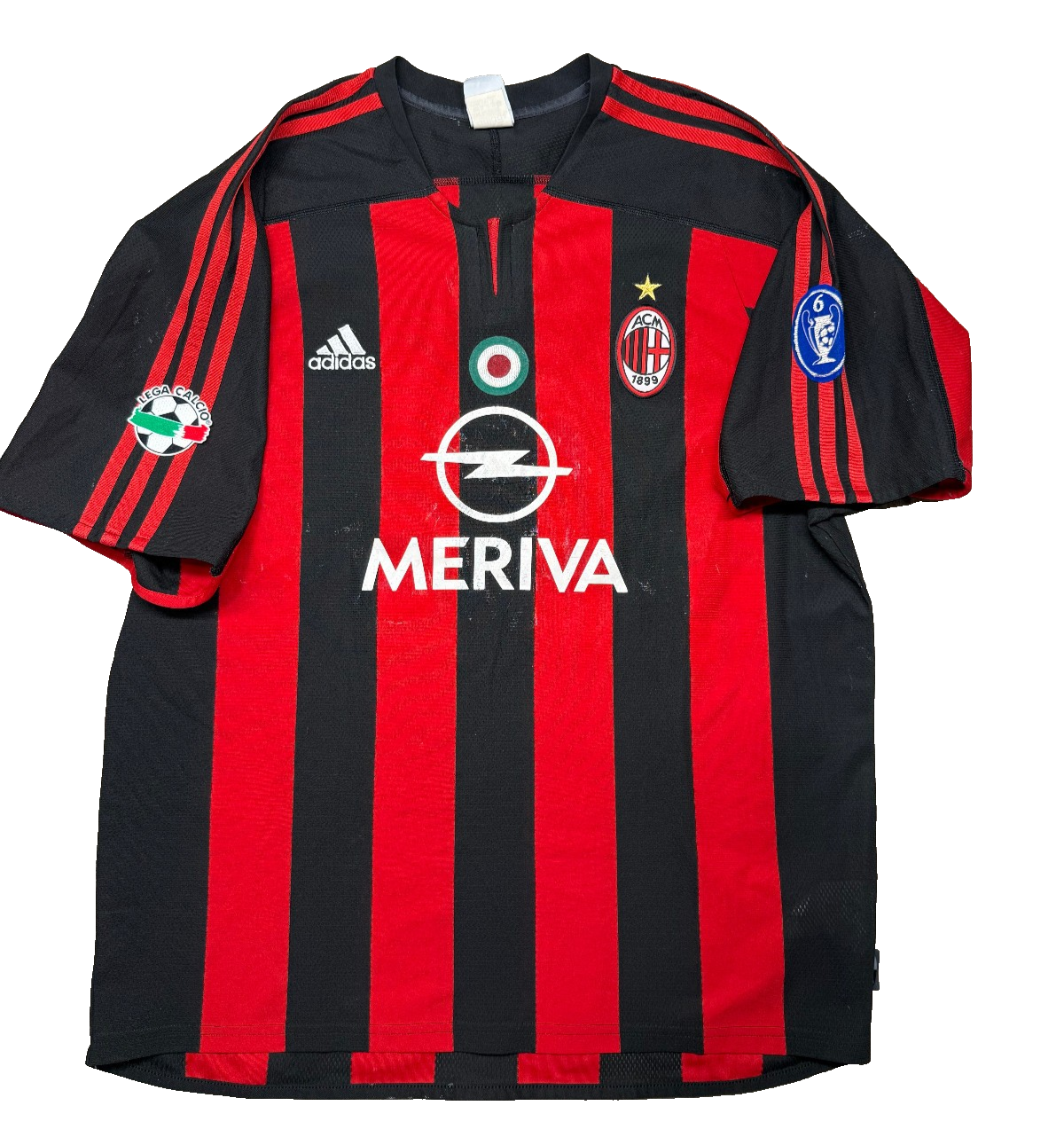 maglia calcio vintage AC Milan GATTUSO Adidas 2003 2004 Opel Climalite L