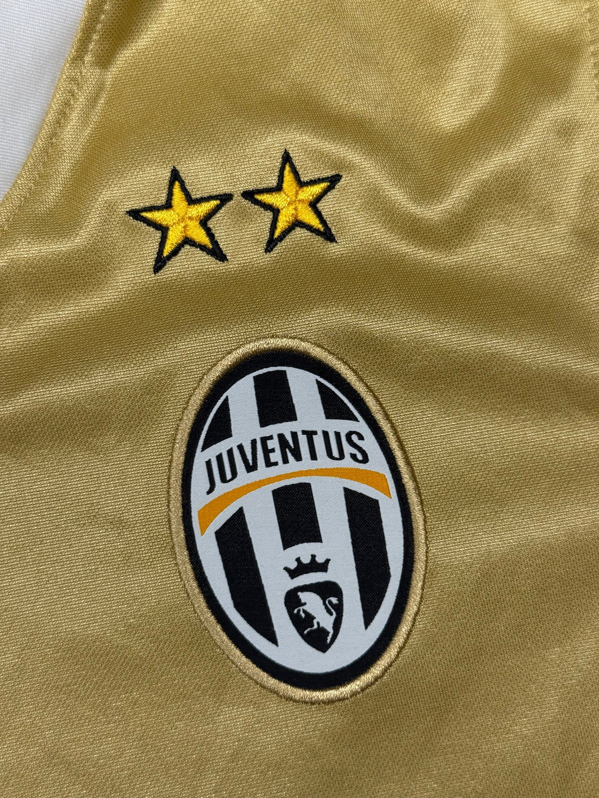 maglia calcio vintage Juventus Del Piero Champions League 2008 away oro S
