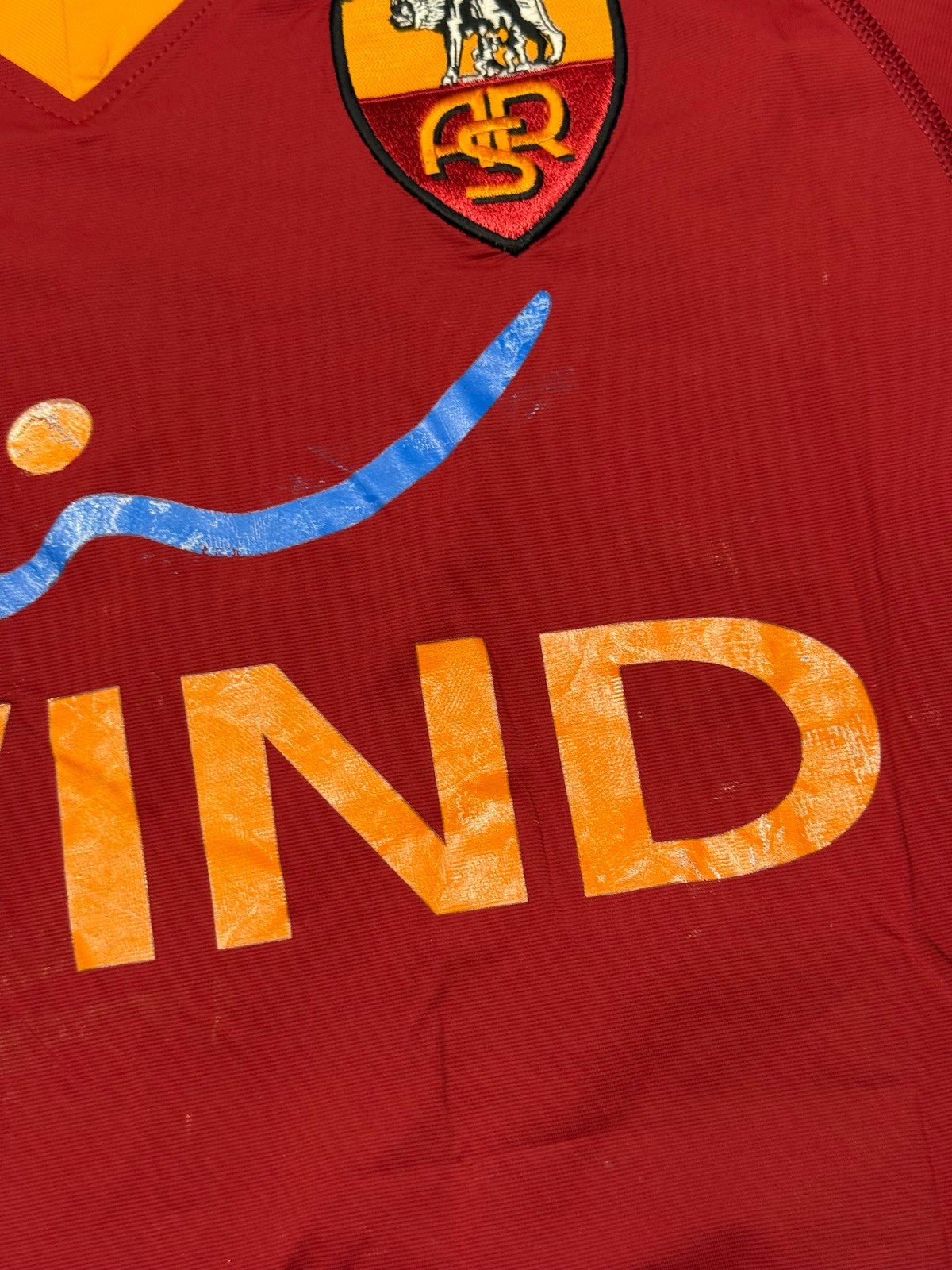 maglia calcio vintage Roma Totti Kappa Wind 2008 2009 S vintage Gara