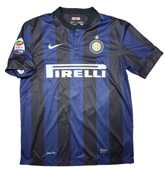 Maglia calcio vintage Inter Zanetti Pirelli Nike 2014 2015 L shirt jersey