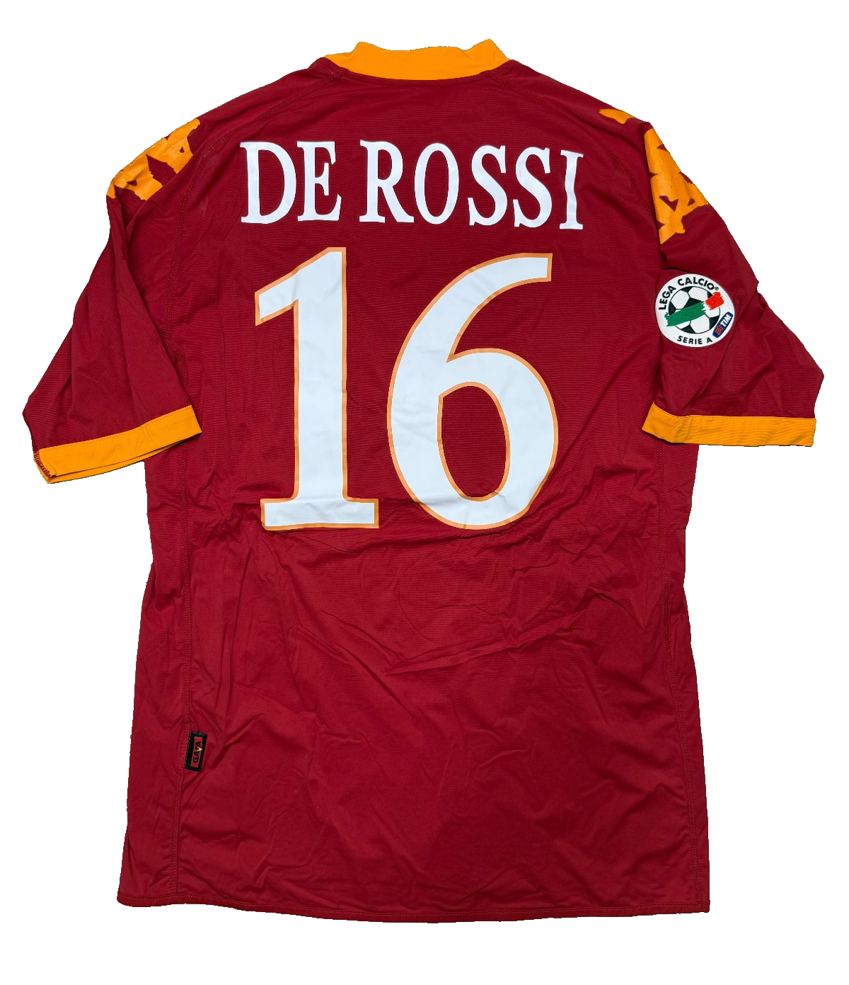 maglia calcio vintage Roma DE ROSSI Kappa Wind 2009 2010 M vintage Gara