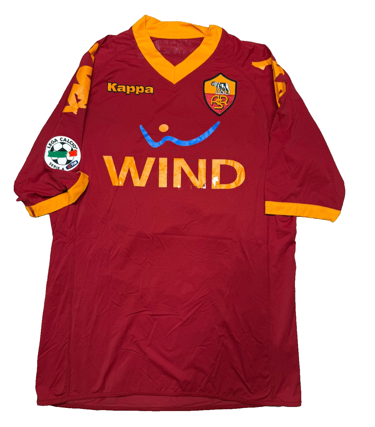 maglia calcio vintage Roma DE ROSSI Kappa Wind 2009 2010 M vintage Gara