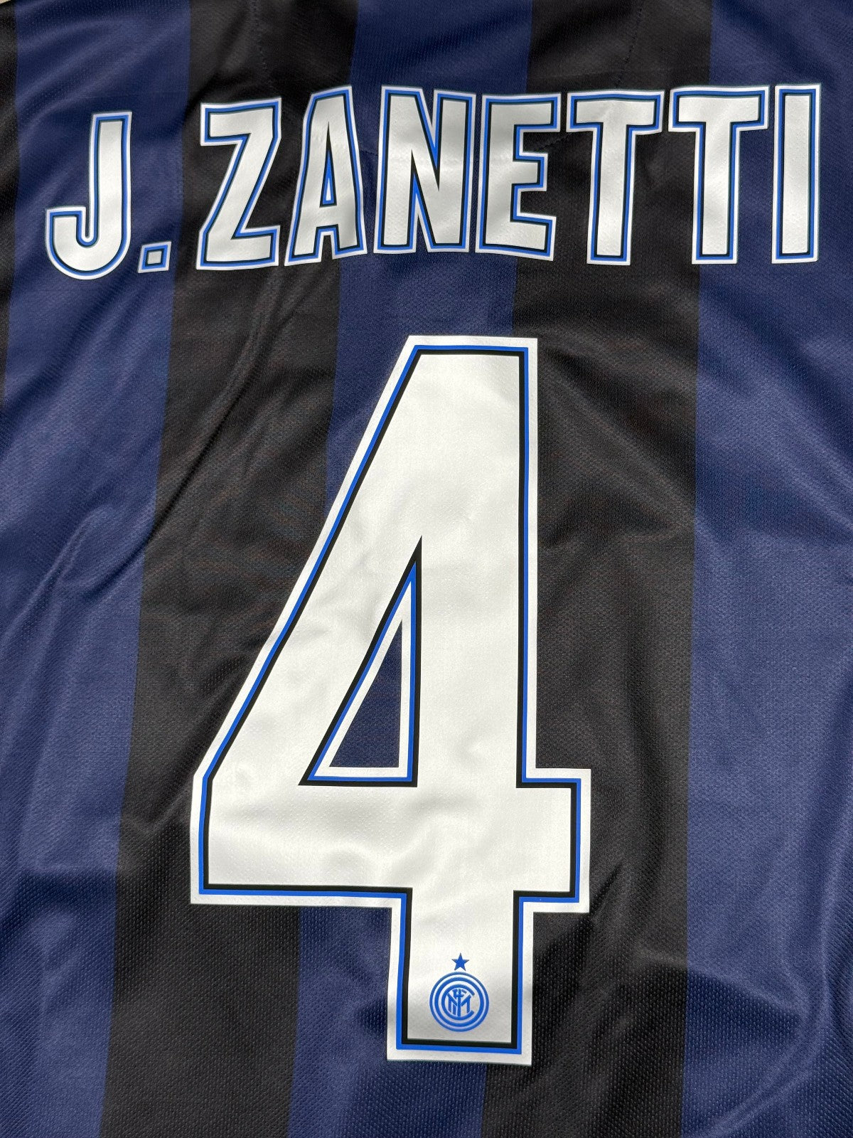 Maglia calcio vintage Inter Zanetti Pirelli Nike 2014 2015 L shirt jersey