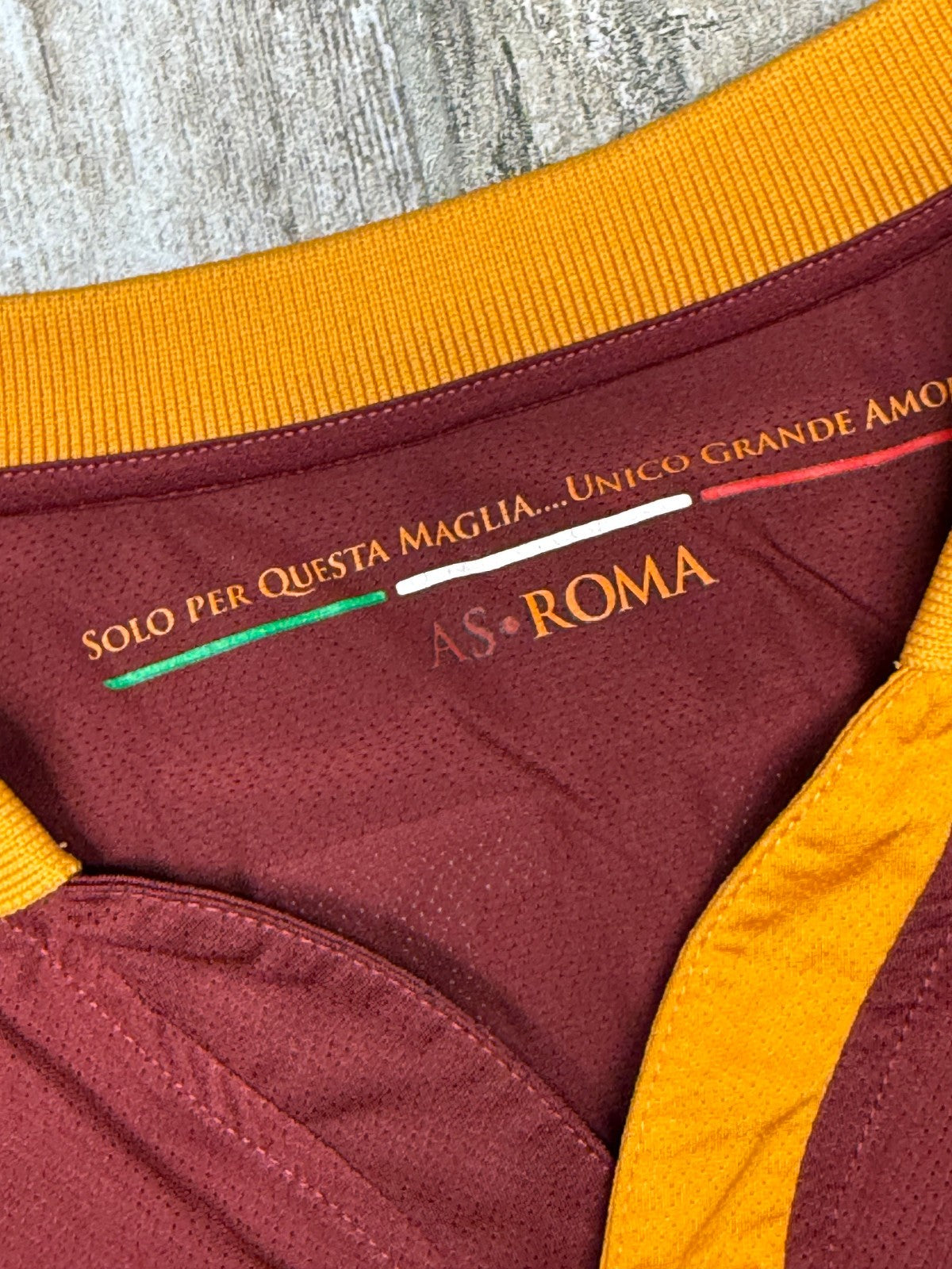 maglia roma TOTTI UNBRAND 2013 2014 Roma Cares jersey S Home vintage shirt
