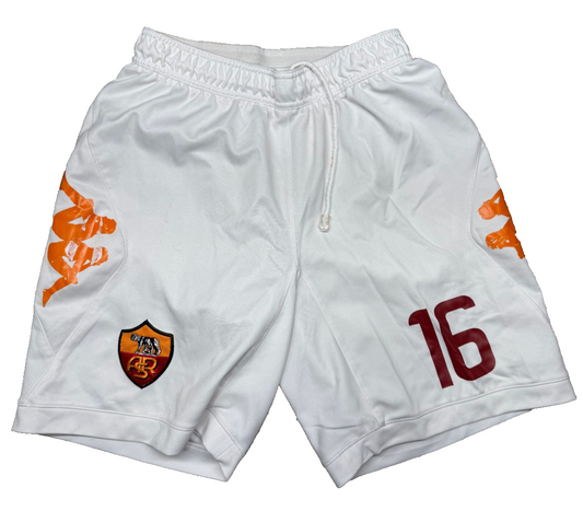 shorts pantaloncini calcio AS ROMA DE ROSSI #16 Kappa 2011 2012 home L