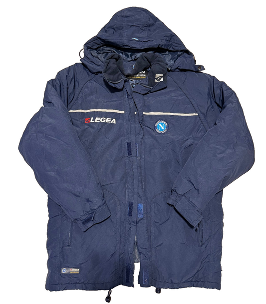 maglia vintage SSC Napoli bench coat Legea 2003 2004 Jacket sweatshirt Large