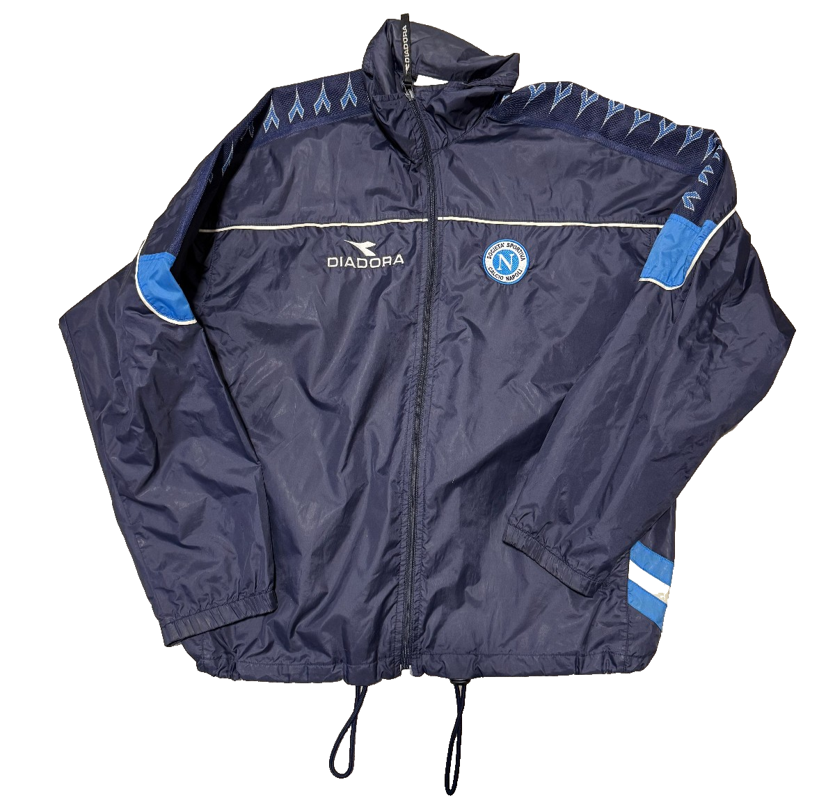 maglia vintage SSC Napoli bench coat Legea 2003 2004 Jacket sweatshirt M