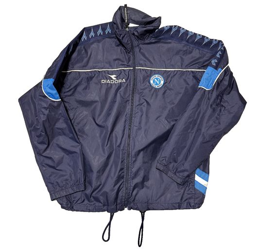 maglia vintage SSC Napoli bench coat Legea 2003 2004 Jacket sweatshirt M