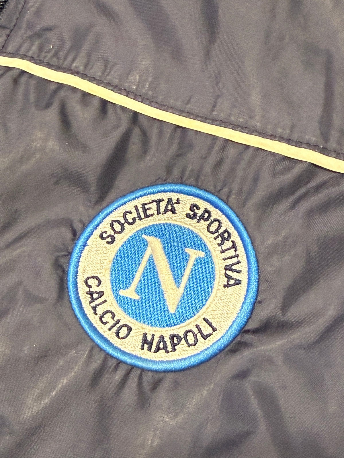 maglia vintage SSC Napoli bench coat Legea 2003 2004 Jacket sweatshirt M