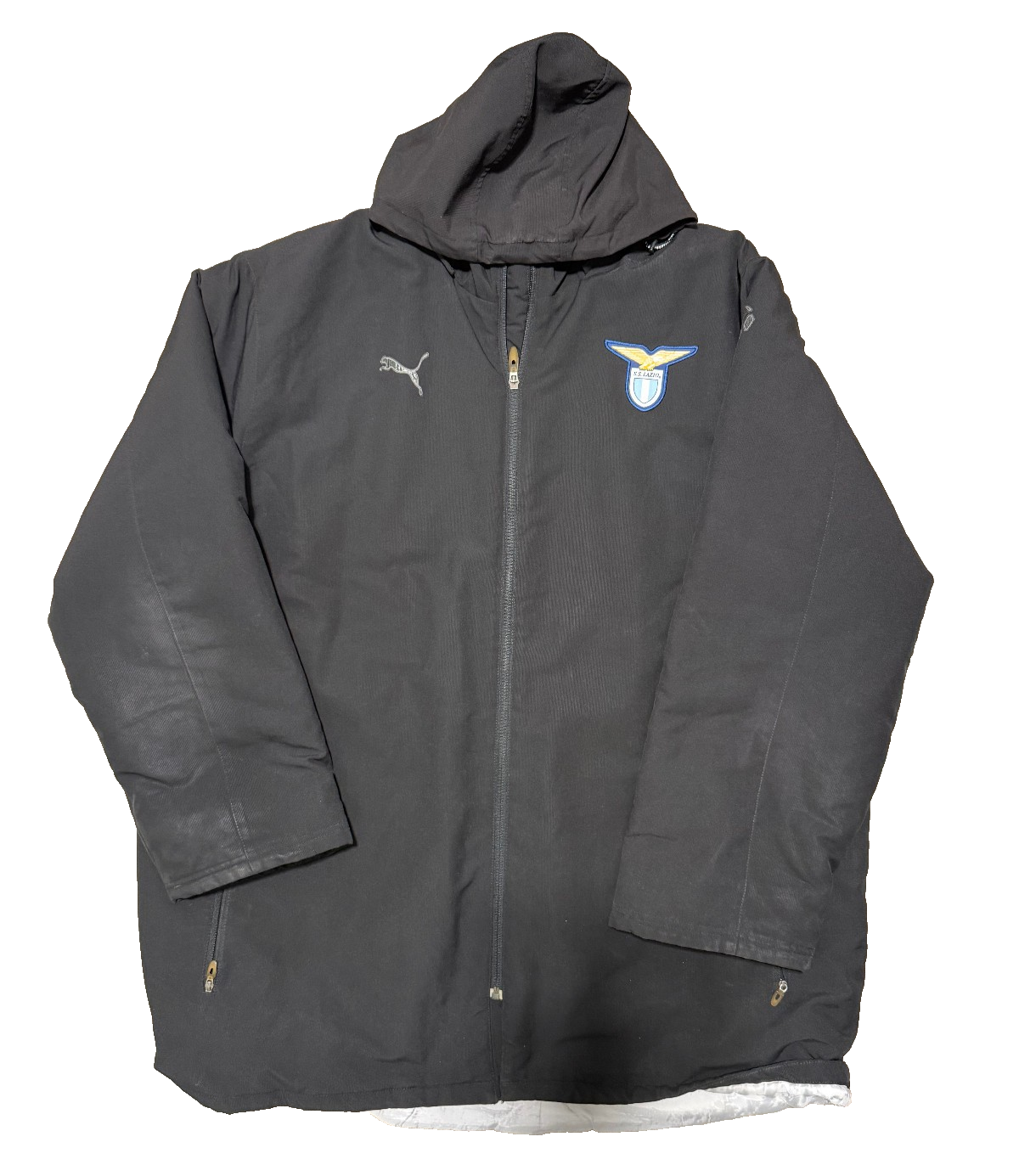 maglia vintage SS LAZIO bench coat PUMA Nesta 2004 2005 Jacket sweatshirt L