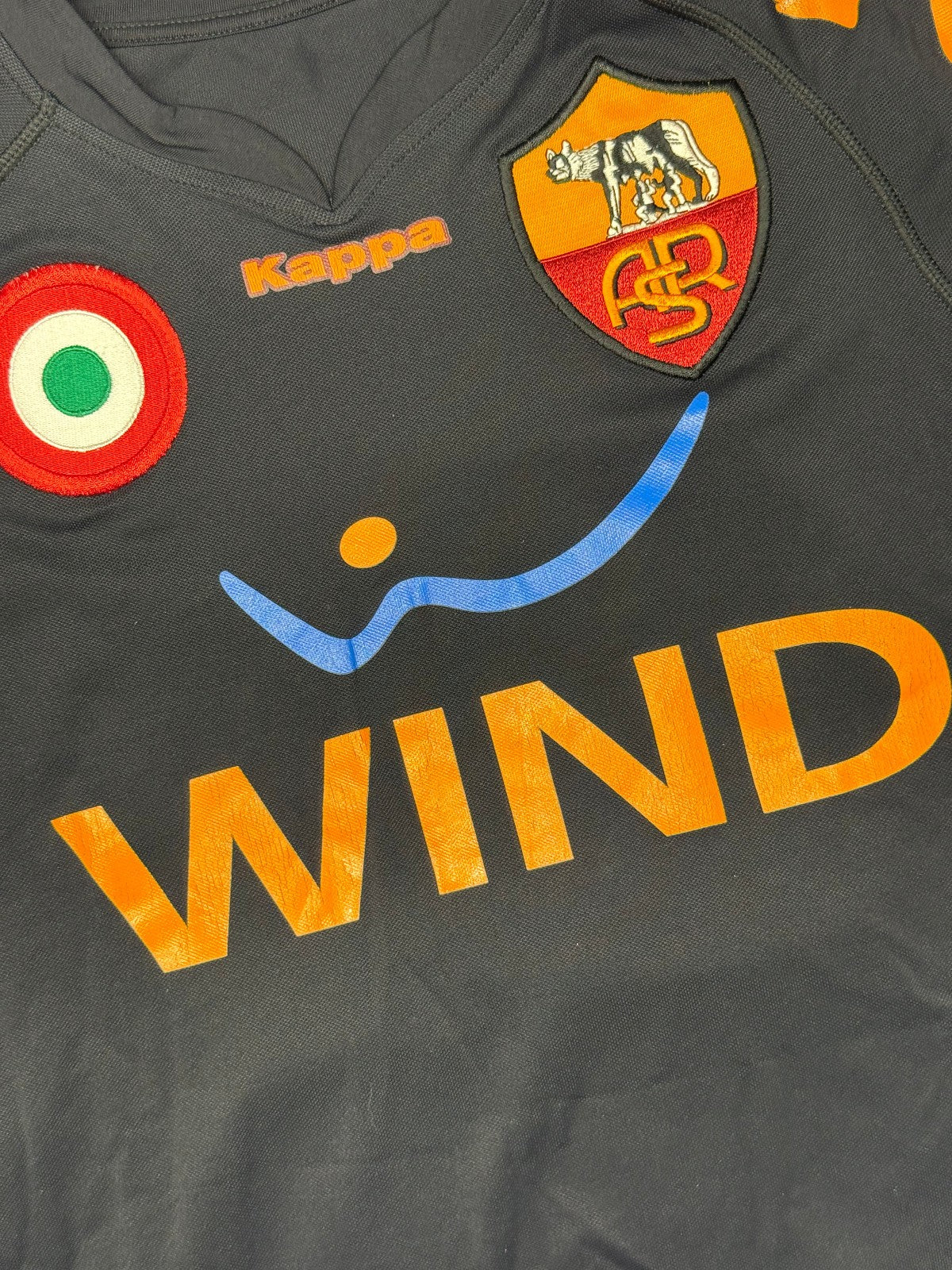 Maglia calcio Roma TOTTI  Kappa 2007 2008 Wind Serie A S Kombat Third